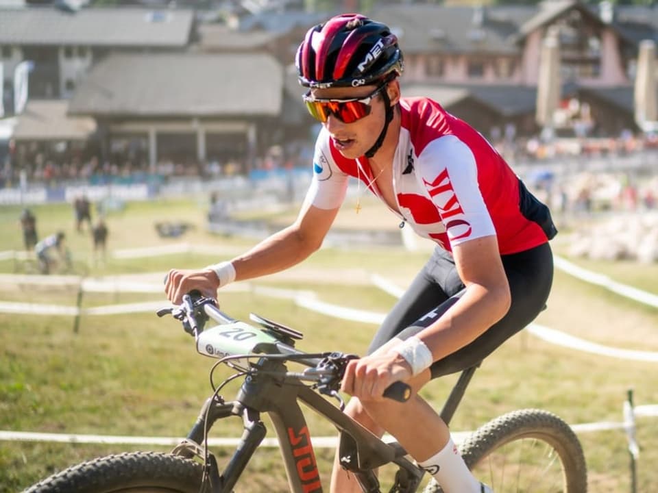 Auch mit dem Mountainbike erfolgreich Jan Christen in Les Gets.