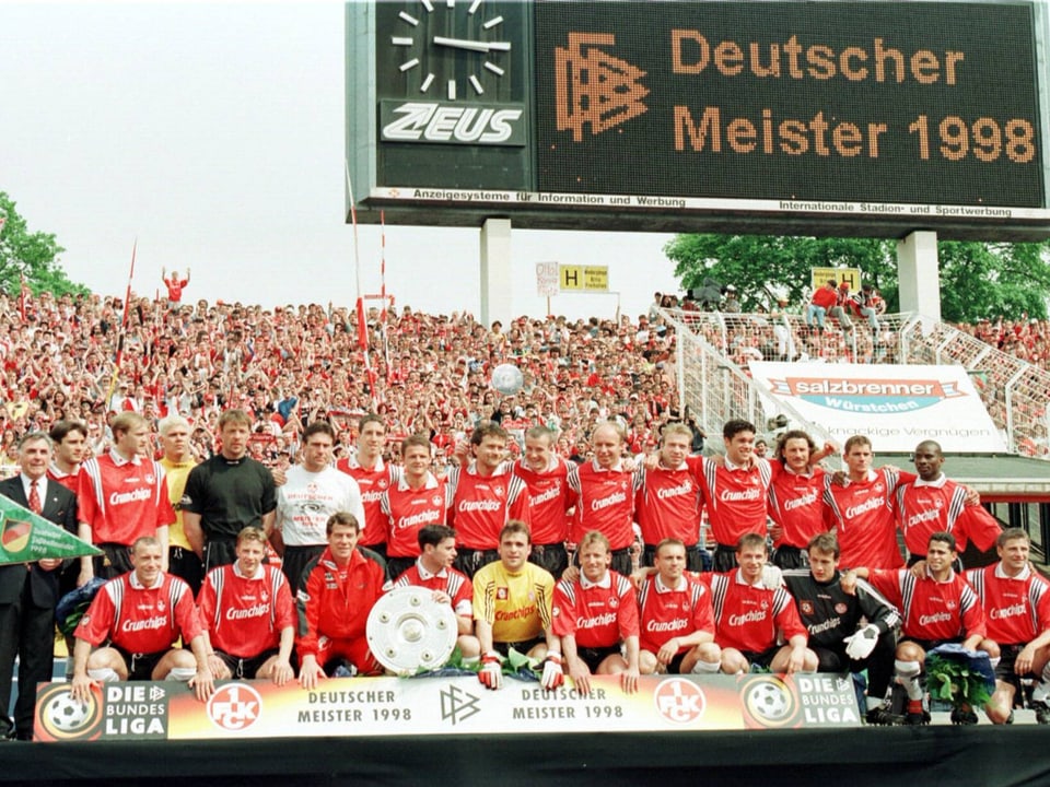 Kaiserslautern jubelt über den Meistertitel. 