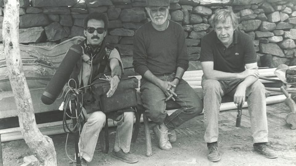 Tonmann Julio Benavides, Kameramann Alejandro Legaspi und Korrespondent Beat Wieser.