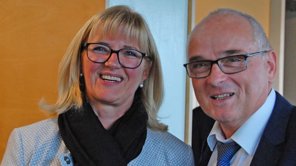 Anne Speiser und Pierre-Alain Schnegg.