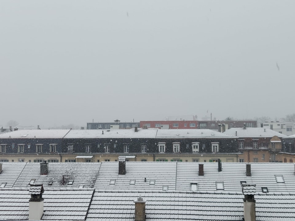 Schneeflocken in Bern