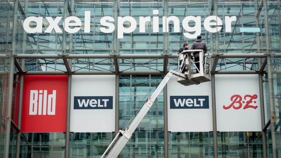 Logos der Zeitungen von Axel Springer.
