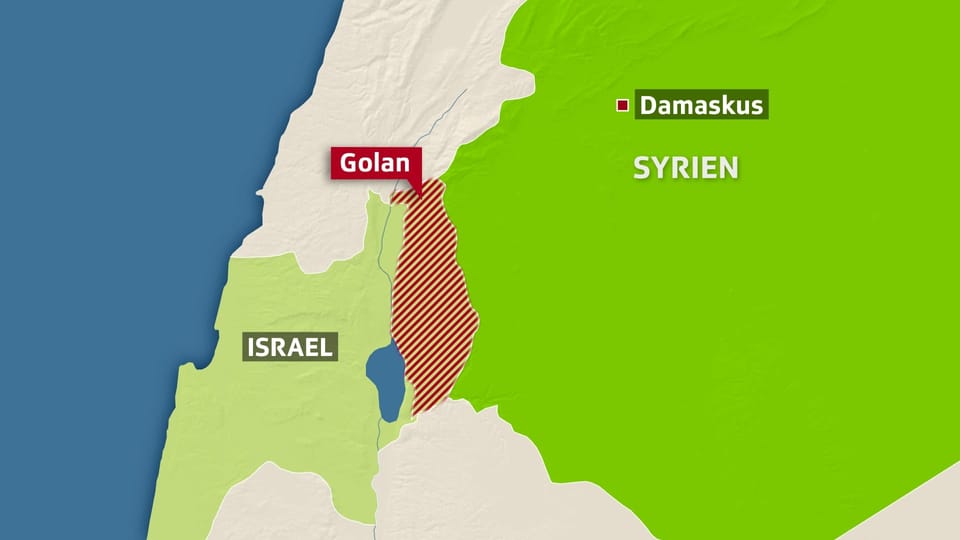 Die Golanhöhen an der israelisch-syrischen Grenze