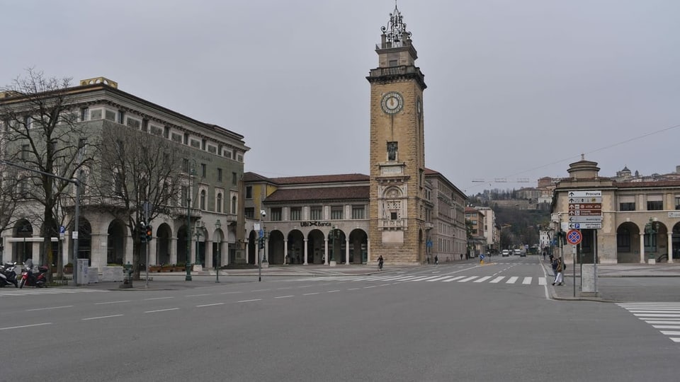 Stadtszene in Bergamo