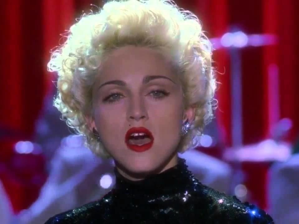 Madonna in ihrer Rolle als «Heiserchen» im Kinofilm «Dick Tracy» mit Warren Beatty und Al Pacino.