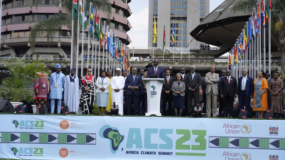 Gruppenfoto der anwesenden Staats-und Regierungschefs von afrikanischen Staaten