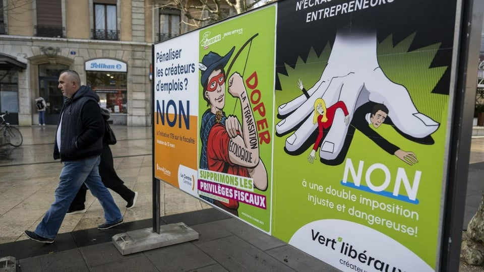 Plakatwand in Genf