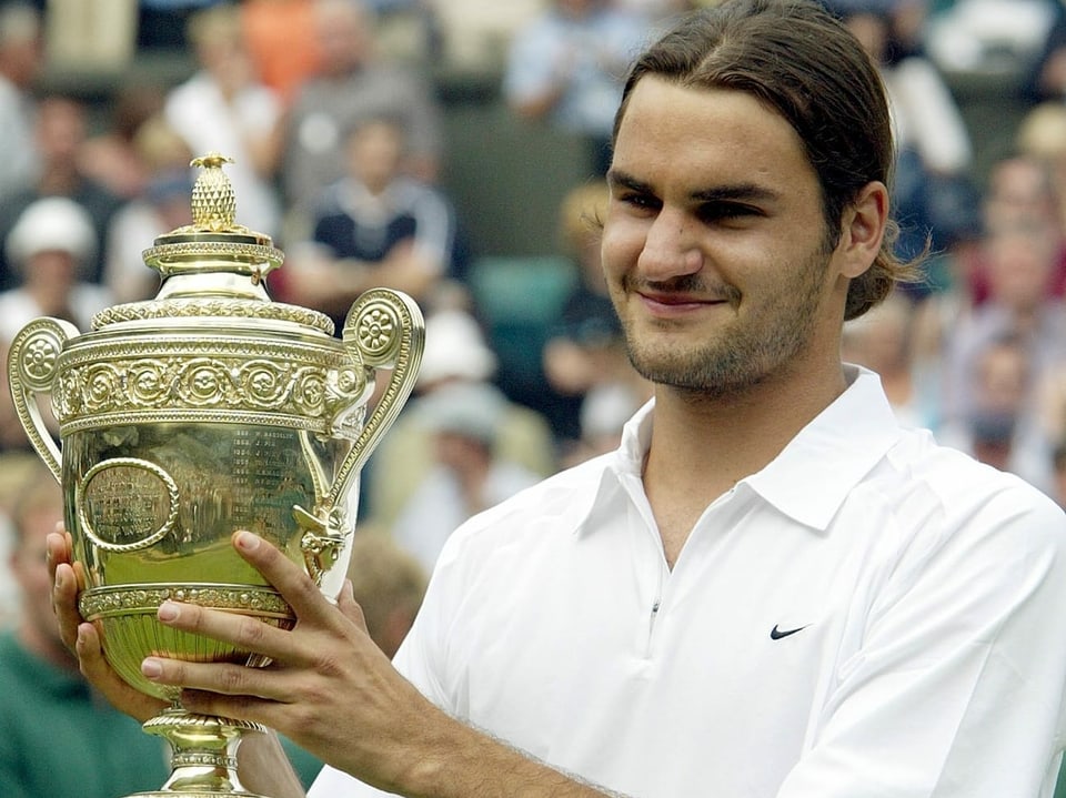 Roger Federer an Wimbledon 2003