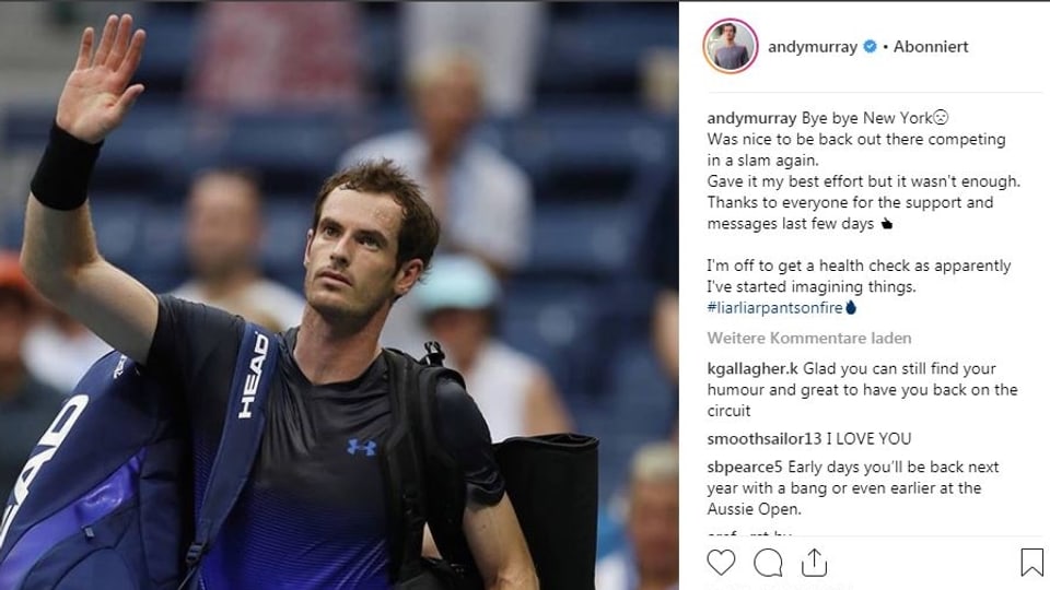 Andy Murrays Instagram-Beitrag