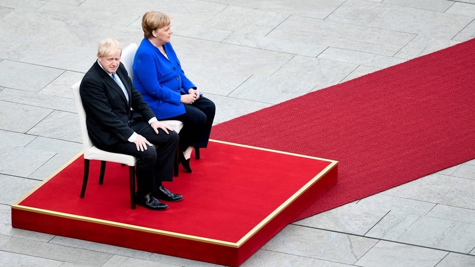 Boris Johnson und Angela Merkel