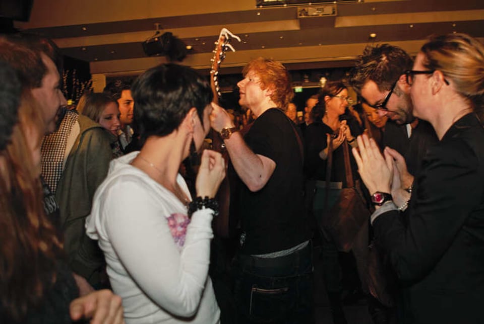 Ed Sheeran am SRF 3 Showcase im Jahr 2012. 
