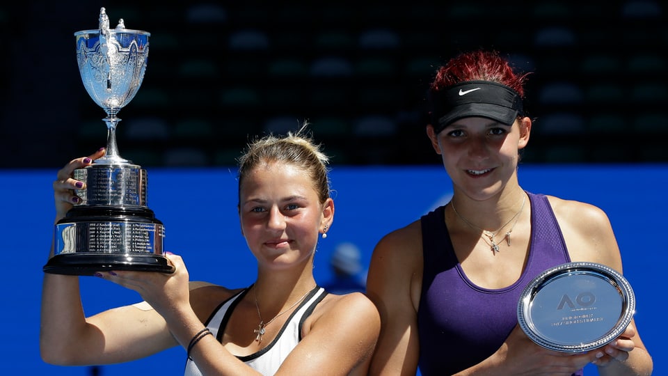 Marta Kostyuk bezwang im Juniorinnen-Final Rebeka Masarova.