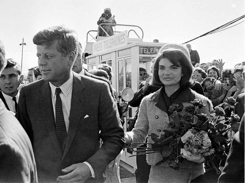 Kennedy und seine Frau in Dallas.