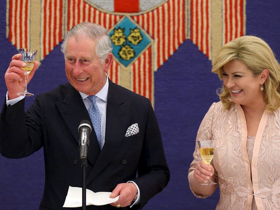 Prinz Charles und die kroatische Präsidentin