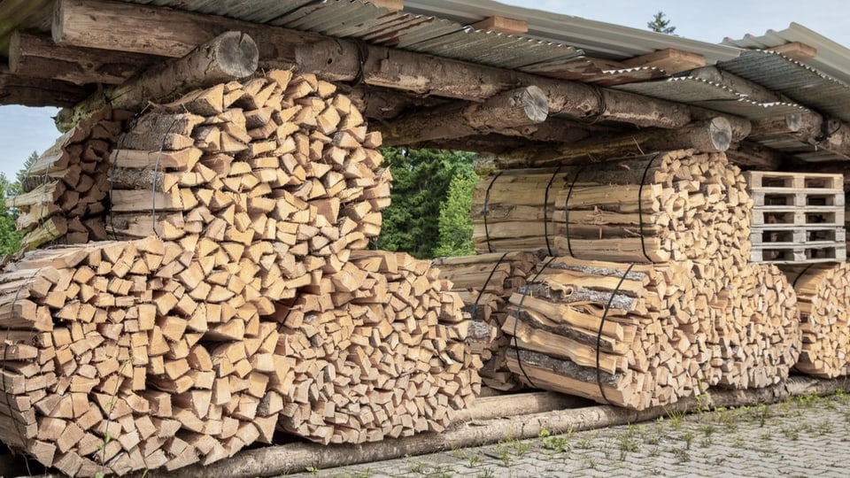 Kreisförmige zusammengebundenes Holz.