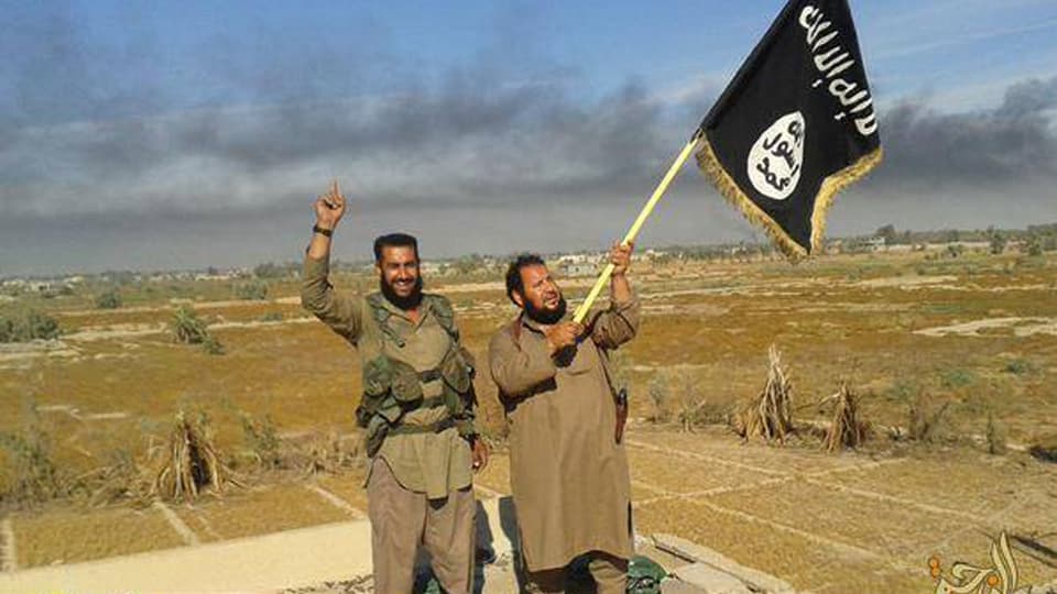 Mitglieder des IS in Falludscha, Irak.