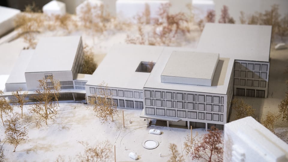 Modell des neues Spitals 