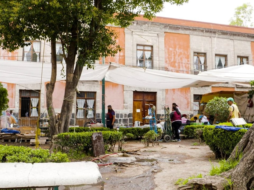 Die rosa Fassade des «Casa Xochiquetzal».