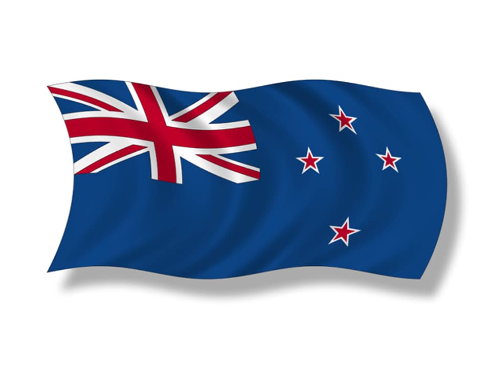 Bisherige Flagge Neuseelands.
