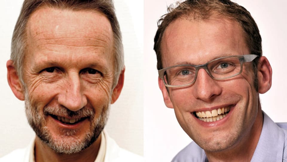 Die Palliativmediziner Dr. Roland Kunz und Dr. Markus Minder 