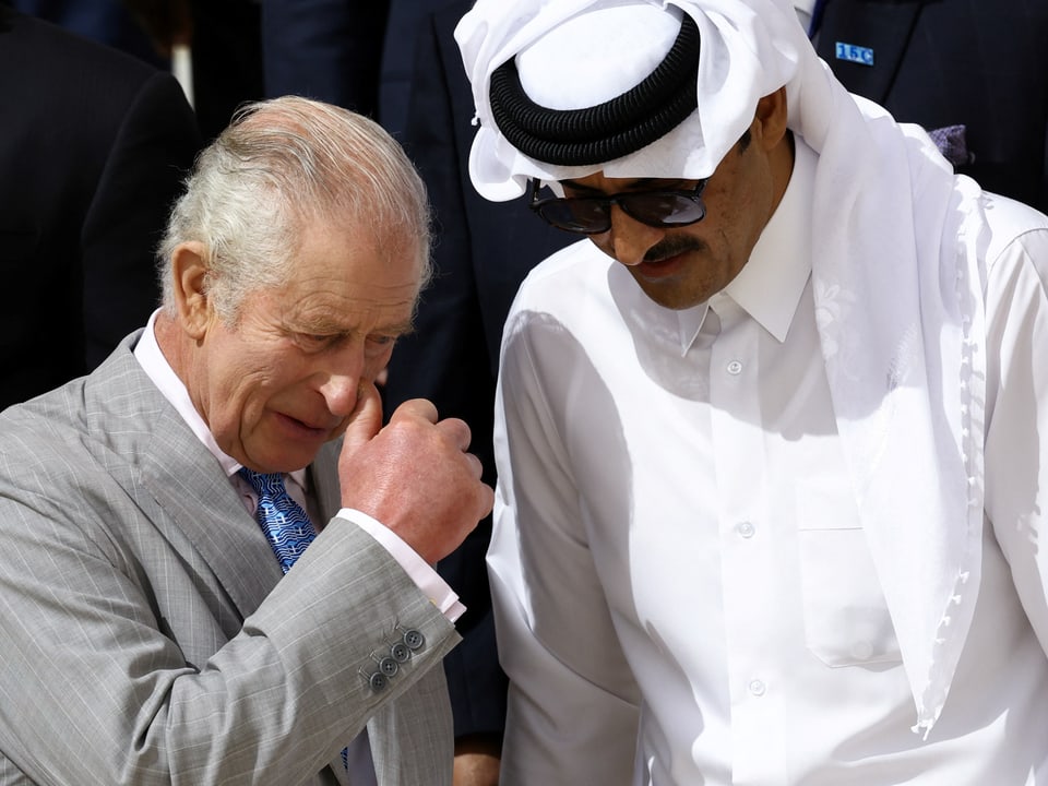 König Charles und Scheich Tamim Bin Hamad Al Thani 