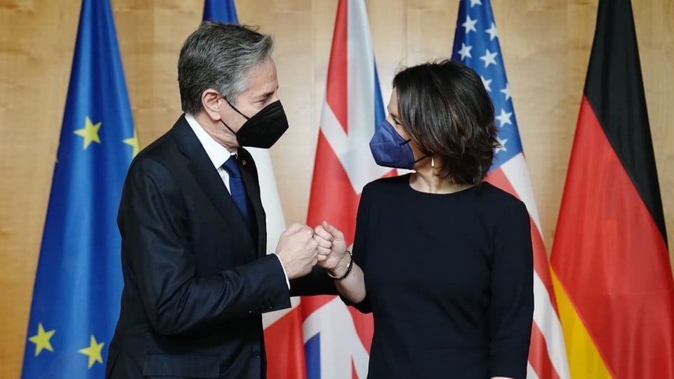 US-Aussenminister Antony Blinken und seine deutsche Amtskollegin Annalena Baerbock.