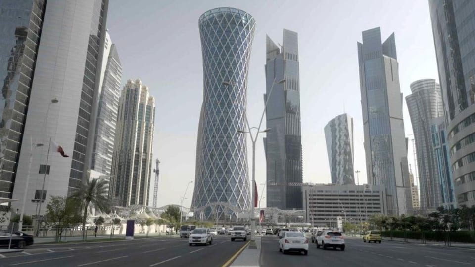 Blick auf Hochhäuser in Doha.