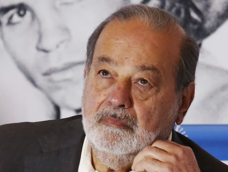 Carlos Slim Helu: Ein älterer Mann mit Schnauz und grauem Kinnbart