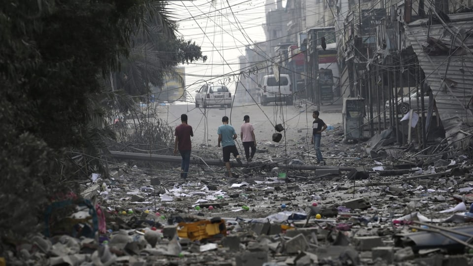Zerstörung in Gaza City nach den israelischen Angriffen.