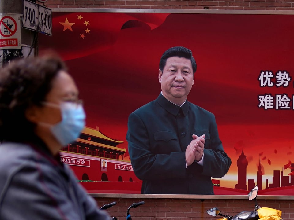 Plakat von Xi Jinping.