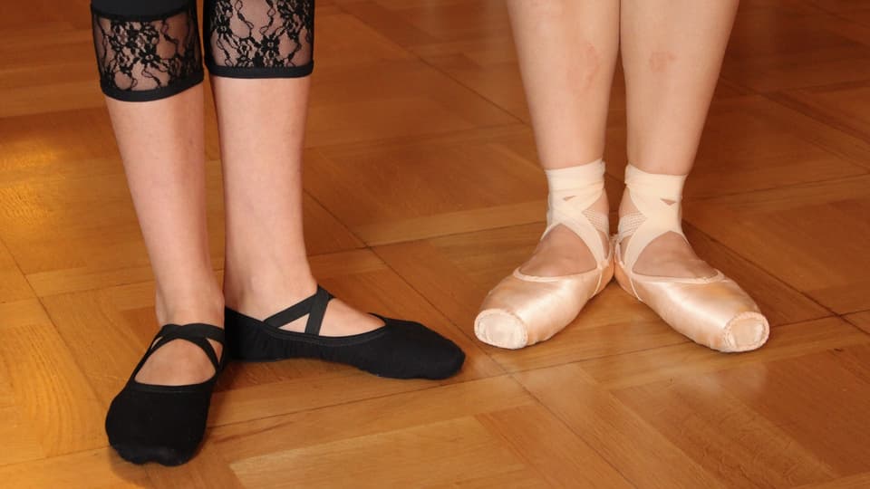 Zwei Paar Ballettschuhe