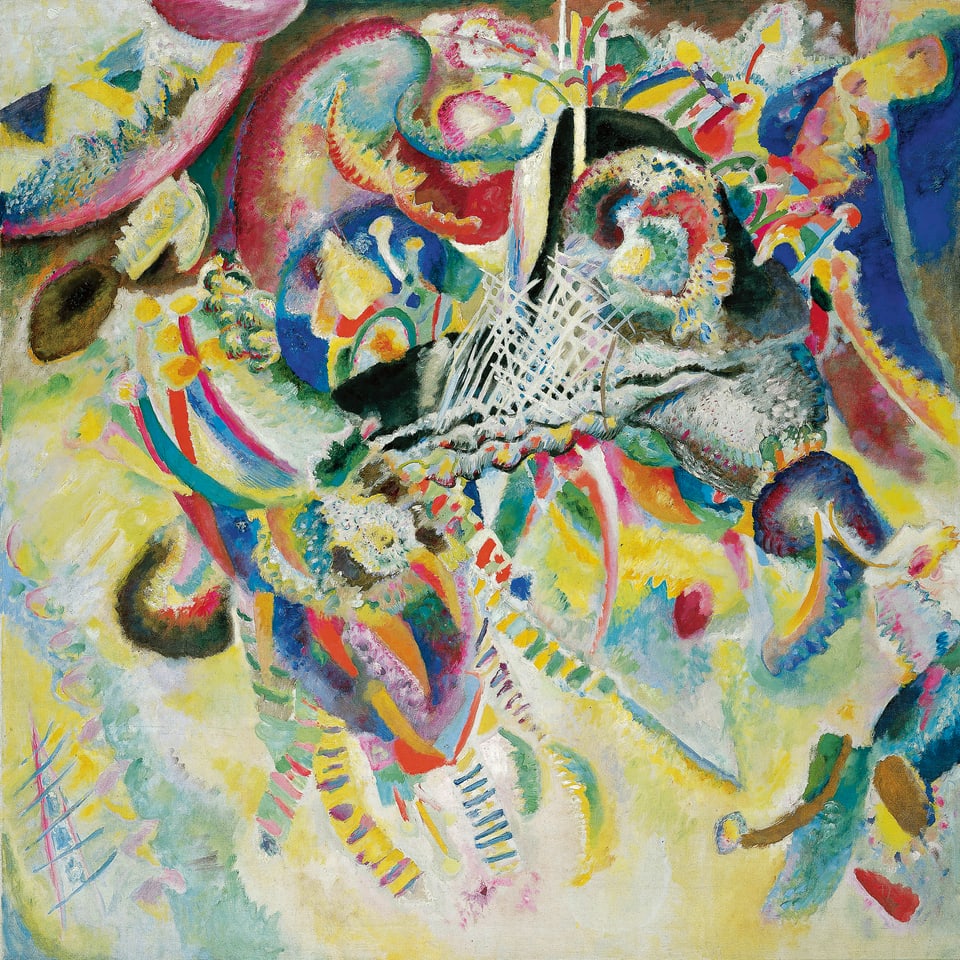 Wassily Kandinsky: Fuga, 1914, Öl auf Leinwand, 129.5 x 129.5 cm. Fondation Beyeler, Riehen/Basel, Sammlung Beyeler.