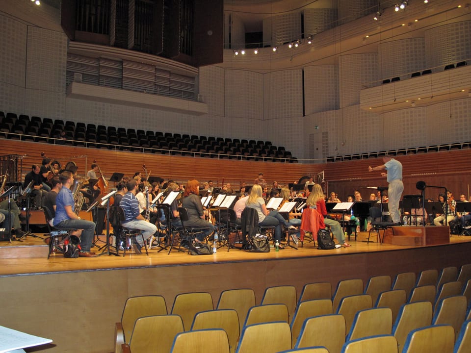 Orchesterprobe im KKL Luzern