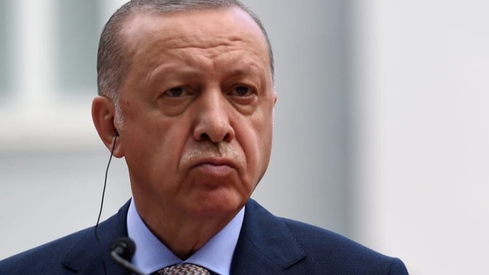 Erdogan mit skeptischem Blick