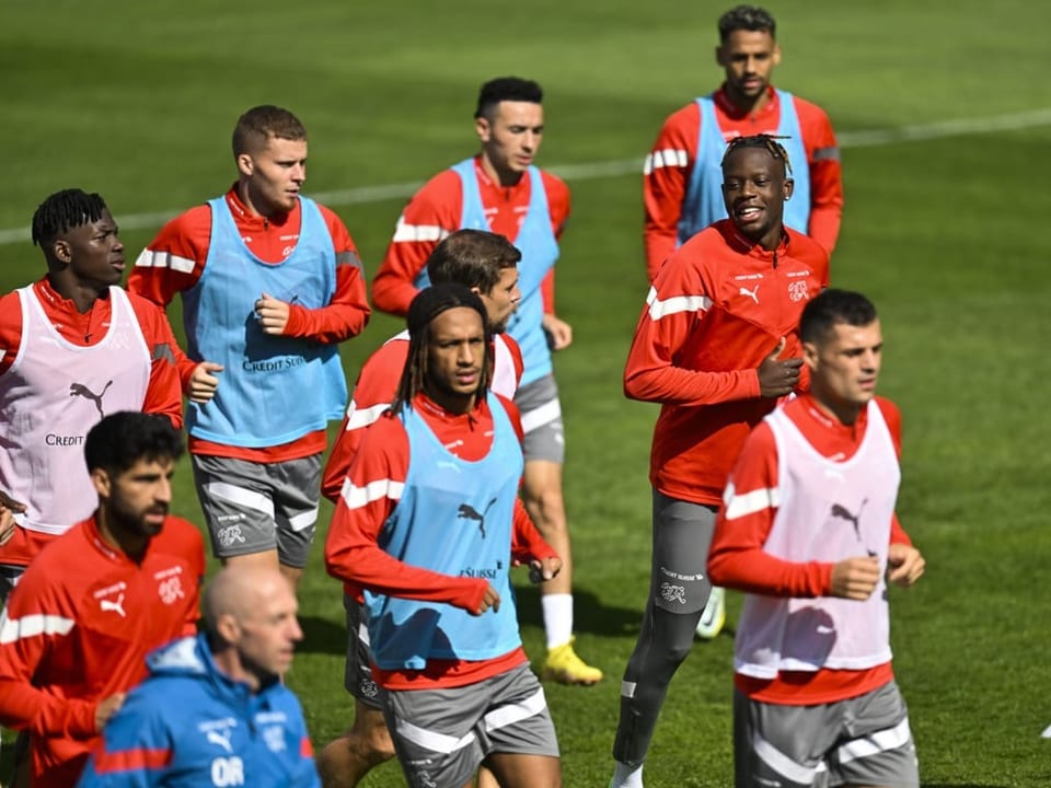 Auch tabellarisch im Aufwind Die Nati beim Training