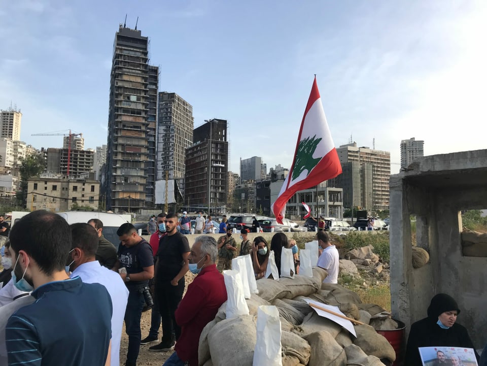 Mahnwache in Beirut