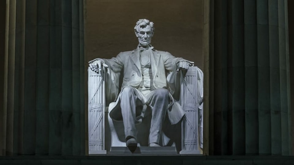 Lincoln-Statue beim Lincoln Memorial in Washington DC