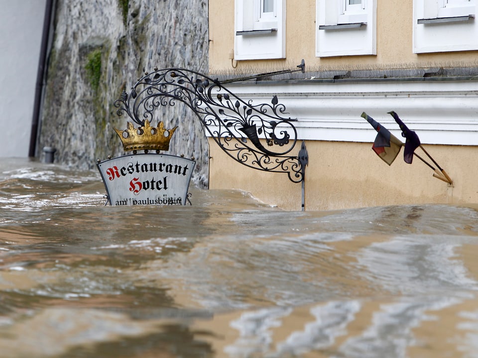 Hochwasser in Passau.