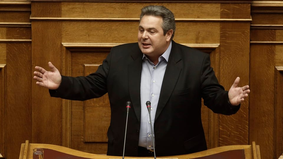 Der griechische Verteidigungsminister Panos Kammenos