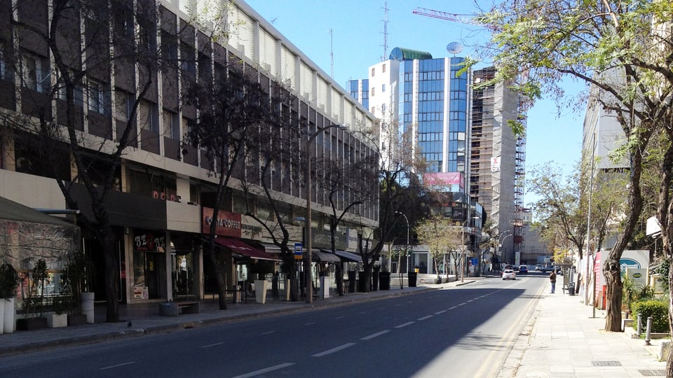 Markosia Avenue im Herzen von Nikosia