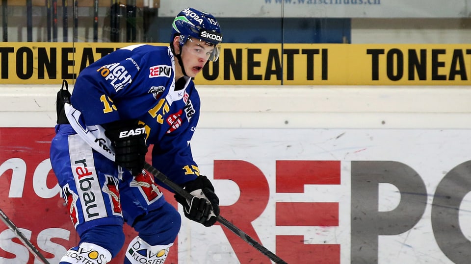 Grégory Hofmann überzeugt im Trikot des HC Davos.