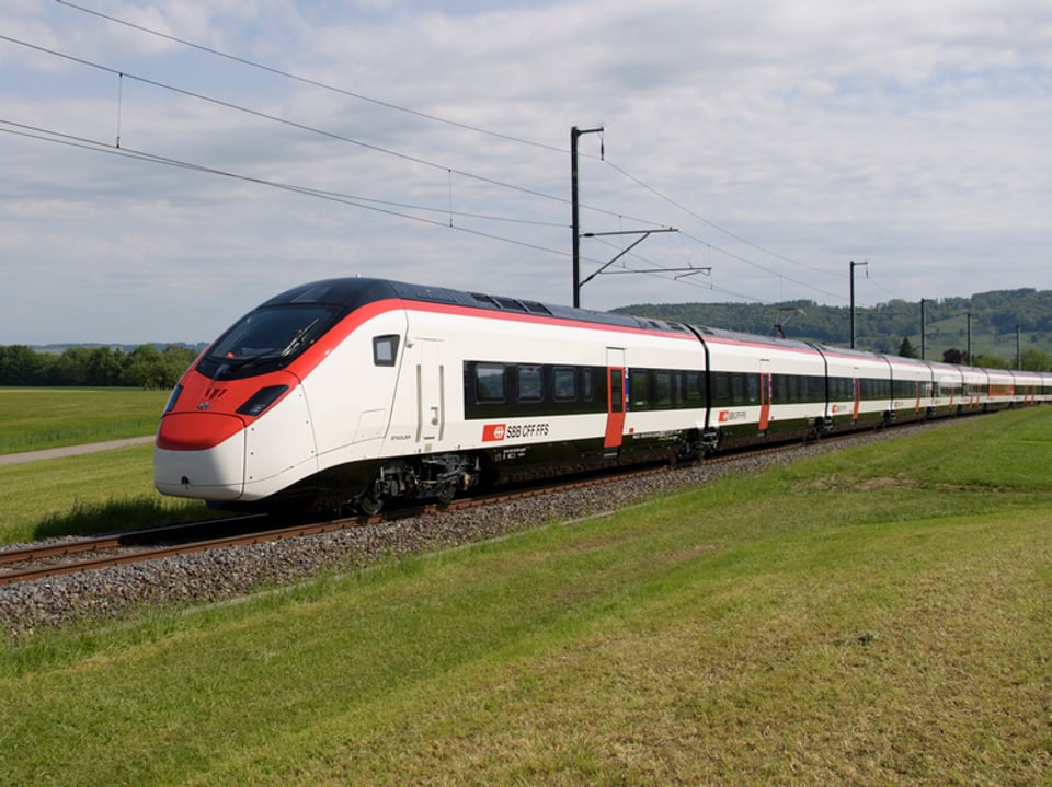 Der Schnellzug Giruno von Stadler Rail. 