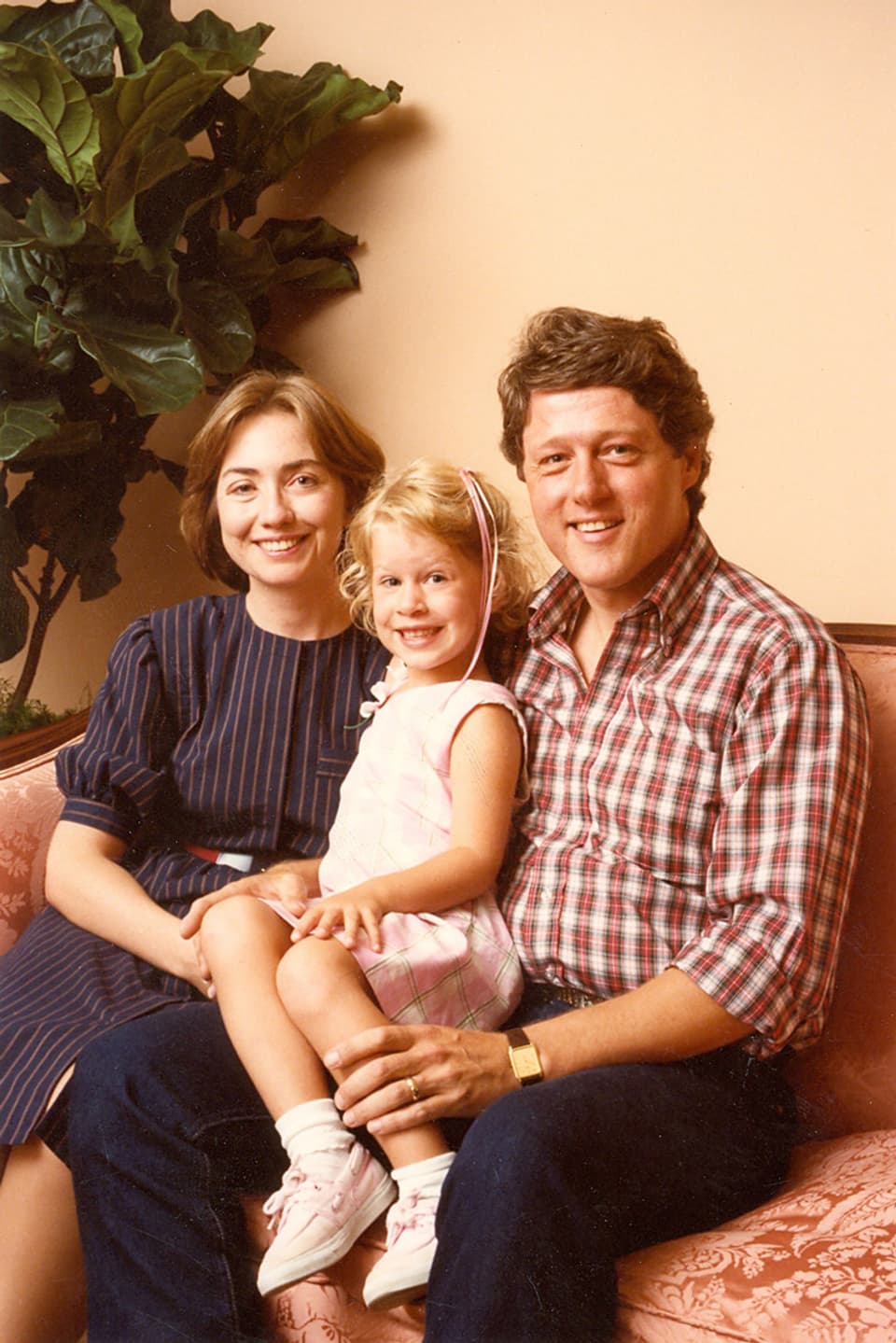 Hillary, Bill und Chelsea Clinton