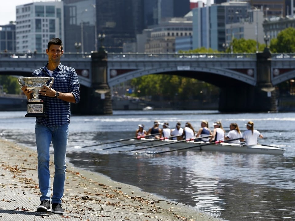 Djokovic in Melbourne 2015