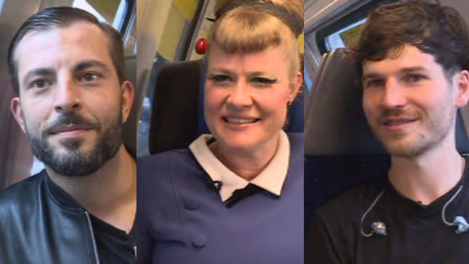 Musik im Zug mit Bligg, Nicole Bernegger und James Gruntz