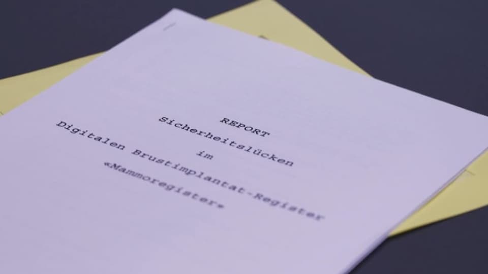 Report: IT-Sicherheitslücken im «Mammoregister» Dokument, Report über Sicherheitslücken im Mammoregister