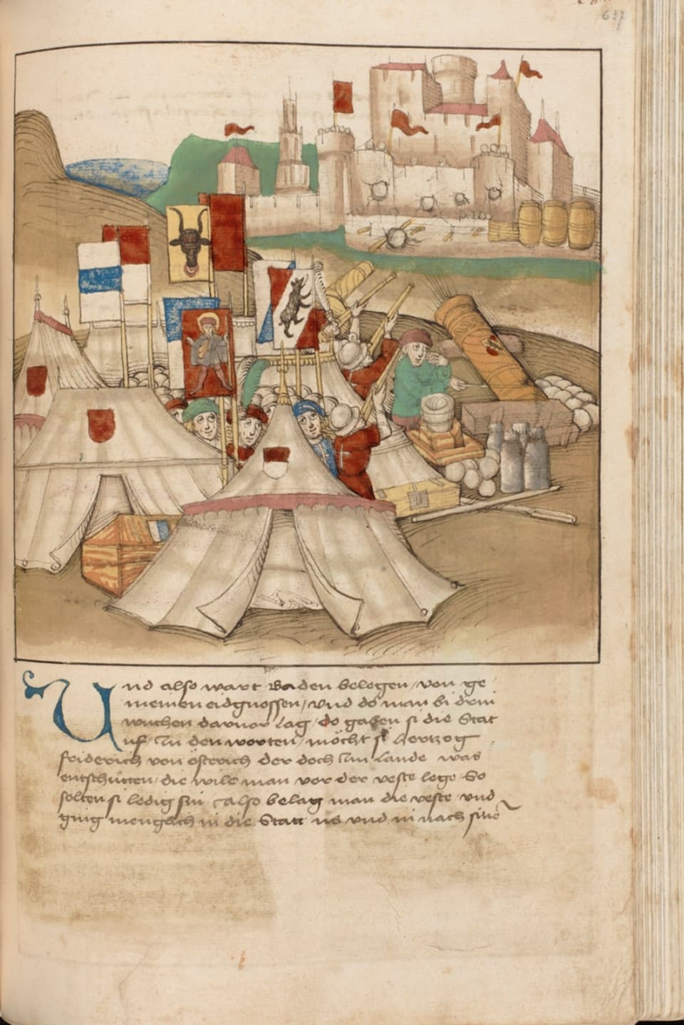 Die Belagerung der Stadt Baden im Jahr 1415