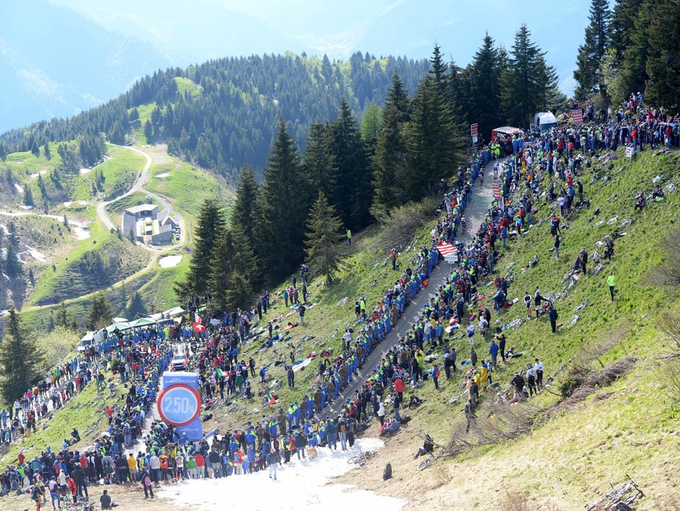 Der Monte Zoncolan beim Giro d'Italia