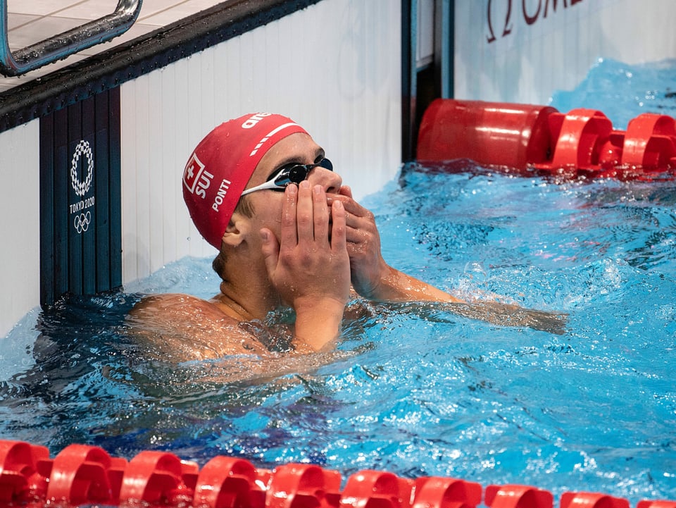 31. Juli: Noè Ponti, Bronze, Schwimmen, 100 m Schmetterling Ponti