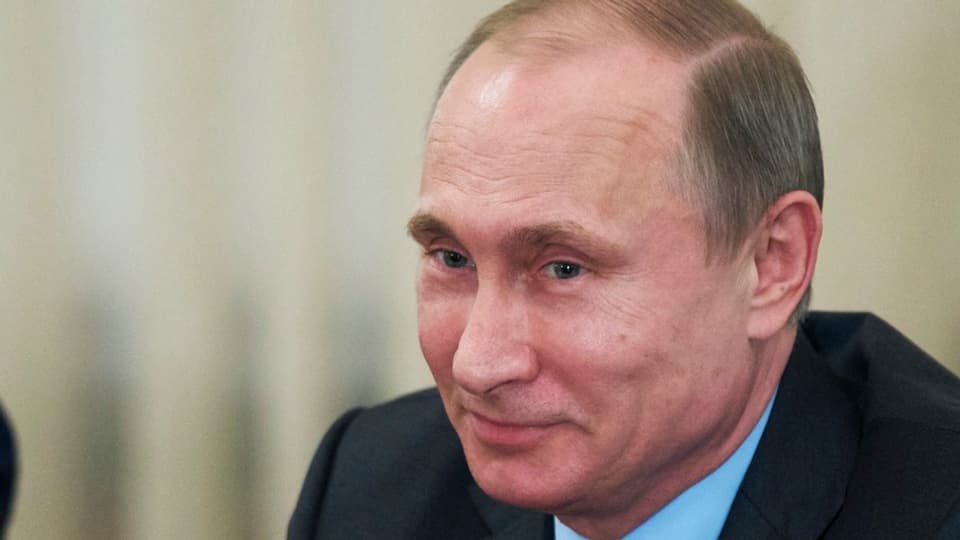 Porträt von Wladimir Putin.